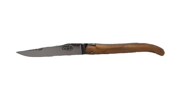 Forge de Laguiole Taschenmesser polierter Klinge und Olivenholz Griff