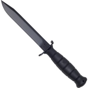 Glock feststehendes Messer aus Federstahl in schwarz