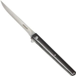 Haller Einhandmesser mit Ebenholzgriff und Lederetui