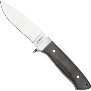 Haller feststehendes Messer mit Ebenholz Griff und Gürtelscheide