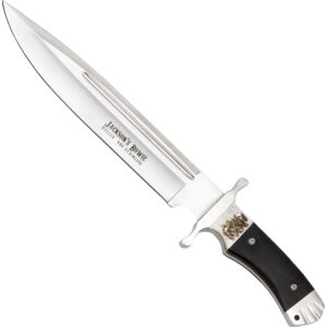 Haller Jackson´s Bowie feststehendes Messer, 440 Edelstahl, braun