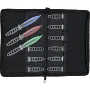 Haller Wurfmesser Set 12-Teilig, blau, grün, rot