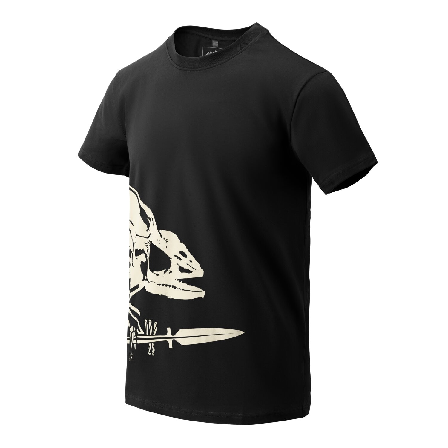 Helikon-Tex Baumwoll T-Shirt Full Body Skeleton in schwarz