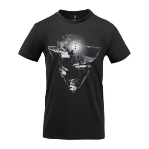 Helikon-Tex T-Shirt, Night Valley, Baumwolle, Kurzarm, schwarz