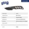 Herbertz Neck Knife stone wash mit Kydexscheide – Bild 4