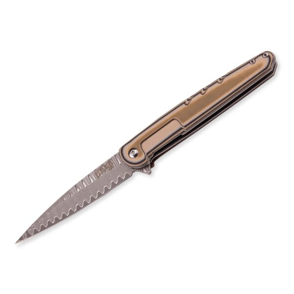 Herbertz Selektion Einhandmesser Damast mit Hosenclip