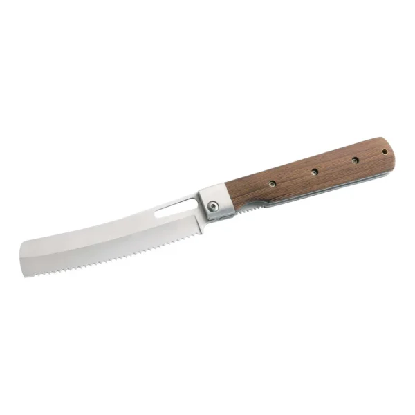 Herbertz Taschenmesser Brotmesser mit Sägezahnung, braun