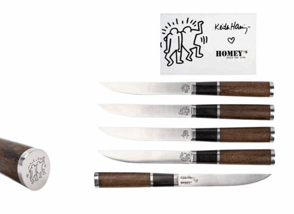 Homey´s Keith Haring Edition Steakmesser Set 4tlg. limitiert