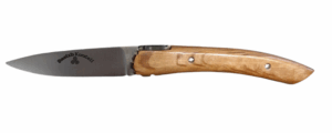 L'Atellier des Couteaux Taschenmesser aus Alenox Stahl, Eiche