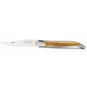 Laguiole Village Taschenmesser mit 12 cm Olivenholzgriff