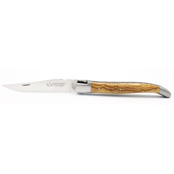 Laguiole Village Taschenmesser mit 12 cm Olivenholzgriff