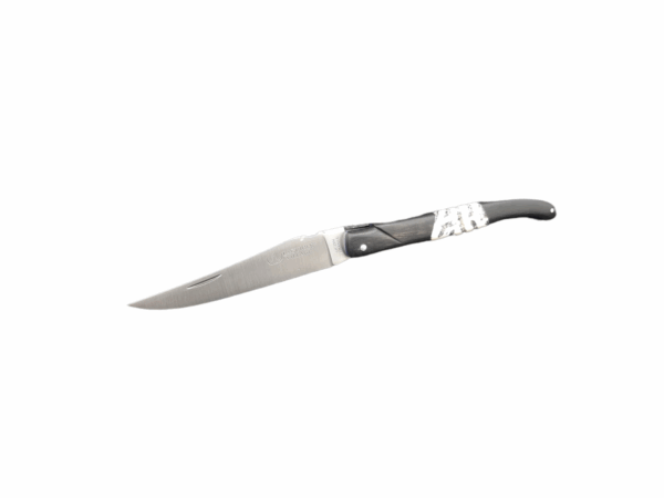 Laguiole Village Taschenmesser mit Koralle/Ebenholz Griff in 12cm