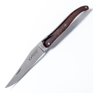 Laguiole Village Taschenmesser mit Wüsteneisenholz Griff in 12cm