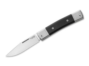 LionSteel Best Man I Ebony, Taschenmesser mit Ebenholz Griff