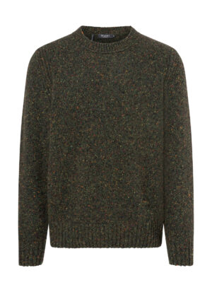 Maerz Muenchen Herren Strickpullover grün meliert