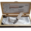 Marttiini ICE CRYSTAL DAMAST feststehendes Messer, Maserbirkenholz – Bild 4