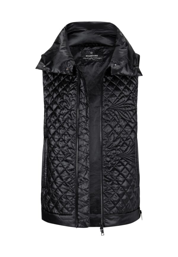 Milestone Damen Steppweste Weste Cinderella schwarz