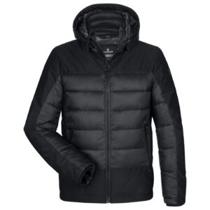 Milestone Herren Hybridjacke Steppjacke Howard schwarz