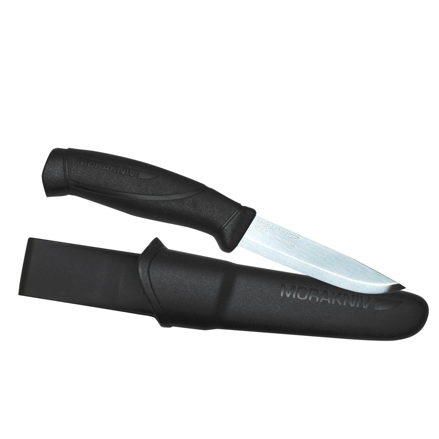 Morakniv® Companion schwarz feststehendes Messer mit Scheide
