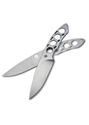 Ocaso Knives Duo Desk, feststehendes Messer, Doppelmesser, silber
