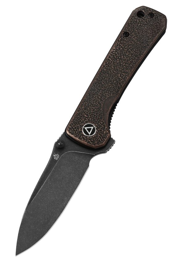 QSP Hawk Einhandmesser mit 14C28N Stahl und Kupfergriff