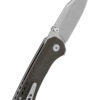 QSP Kestrel Einhandmesser mit Micarta - Griff und Stonewashed Klinge – Bild 2
