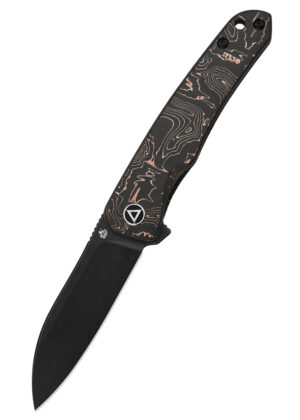 QSP Otter Einhandmesser mit S35VN Stahl und Copper-Foil-CF-Griff