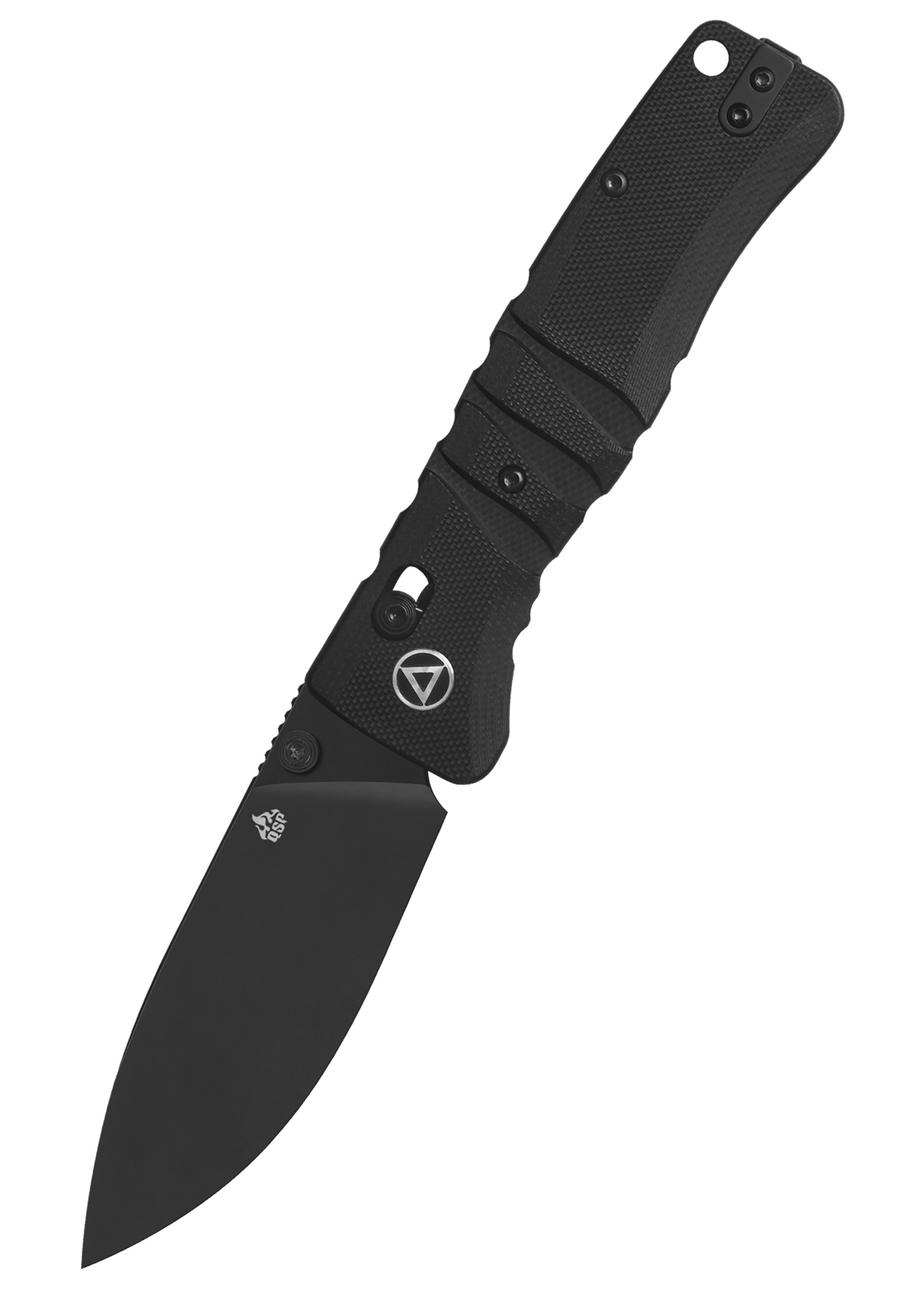 QSP Ripley Einhandmesser aus 14C28N Stahl in schwarz