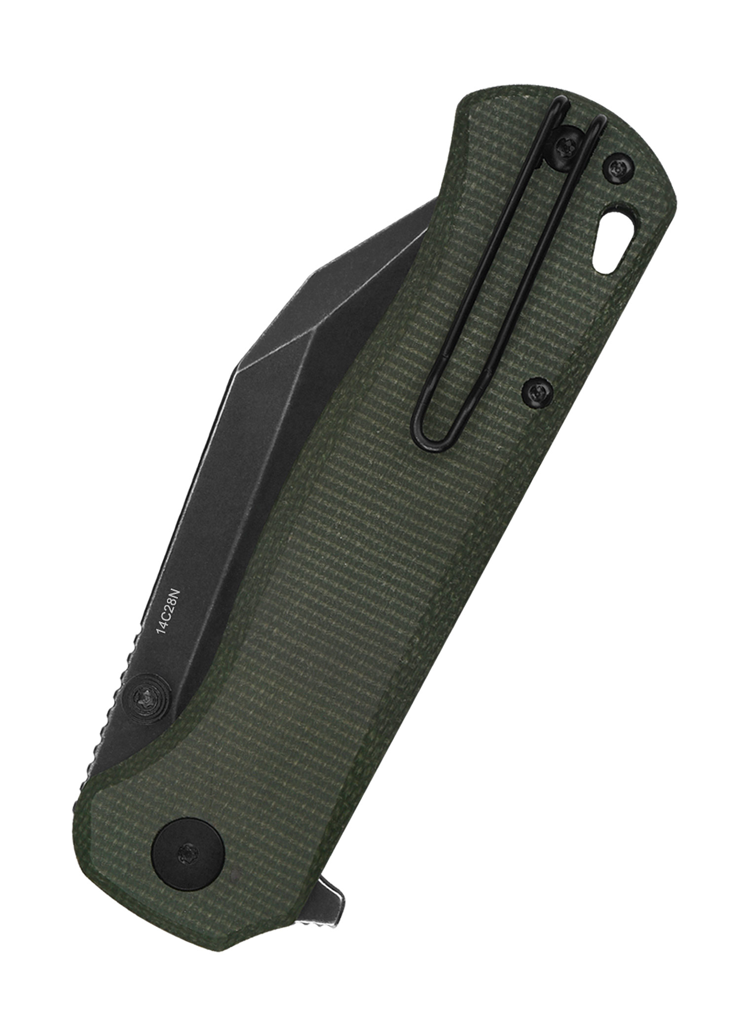 QSP Swordfish Einhandmesser mit Micarta - Griff in Grün – Bild 3