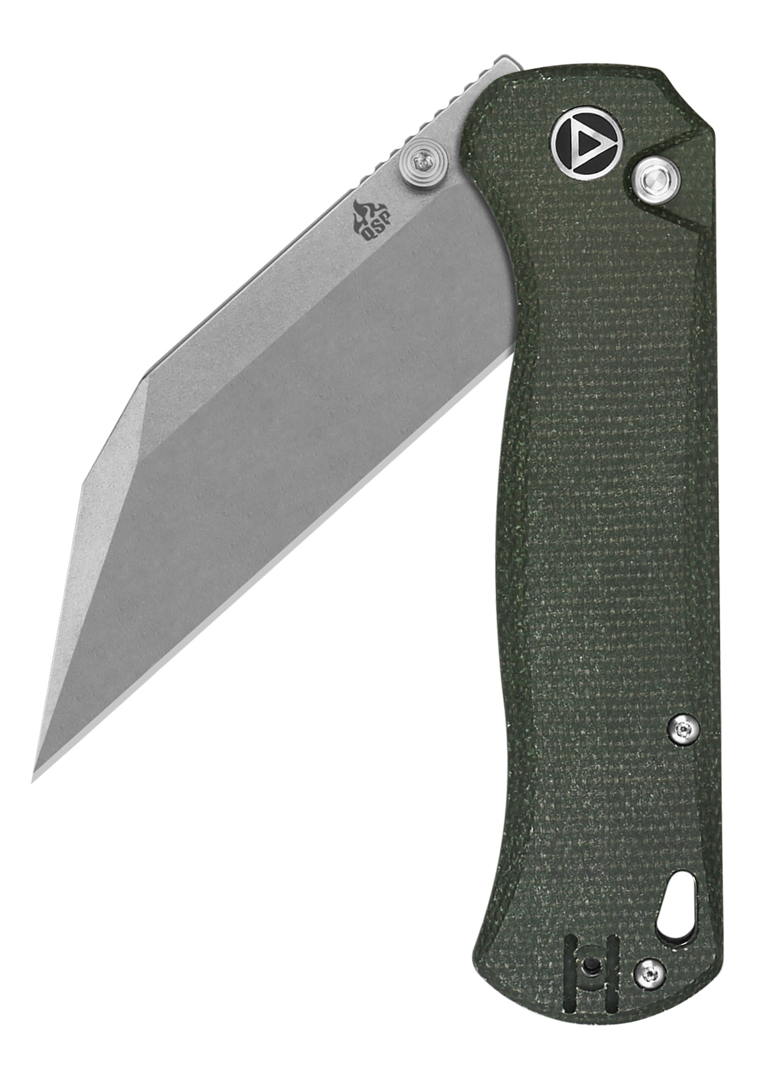 QSP Swordfish mit Micarta - Griff in Grün und Stoewashed - Klinge – Bild 4
