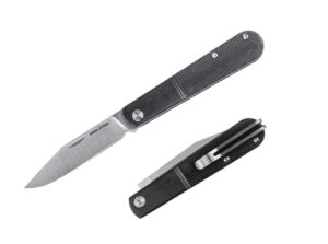 Real Steel Real Barlow RB-1 Clip Point, schwarz