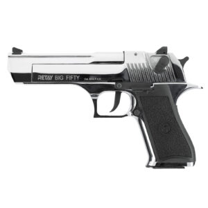 Retay Big Fifty in Chrom Schreckschusspistole im Kal. 9mm P.A.K.