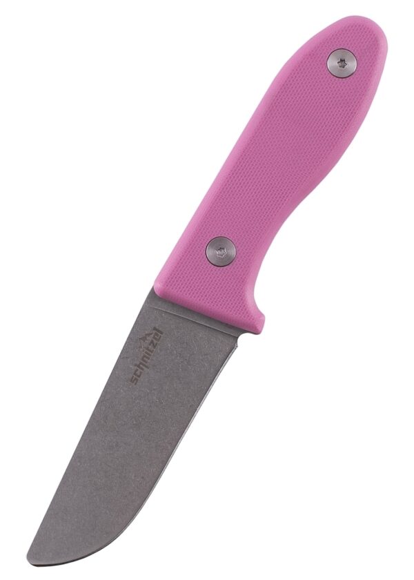 Schnitzel UNU Kinderschnitzmesser mit rosa G10 Griff