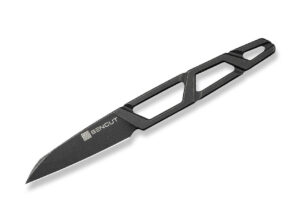 SENCUT TEXO Blackwash Neckknife mit Kydexscheide