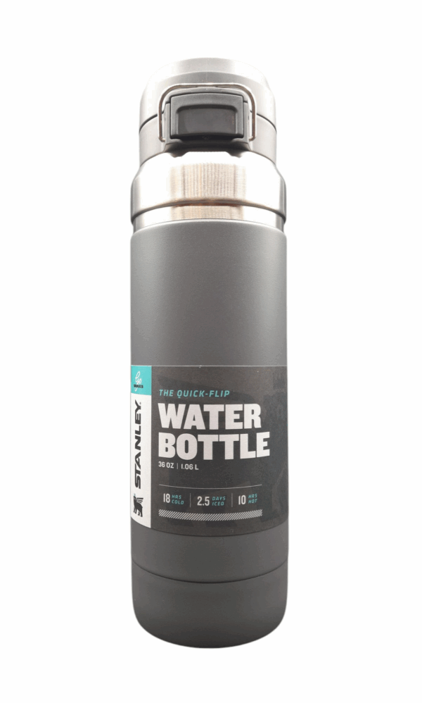 Stanley Quick Flip Water Bottle Isolierflasche 1,06 l grau