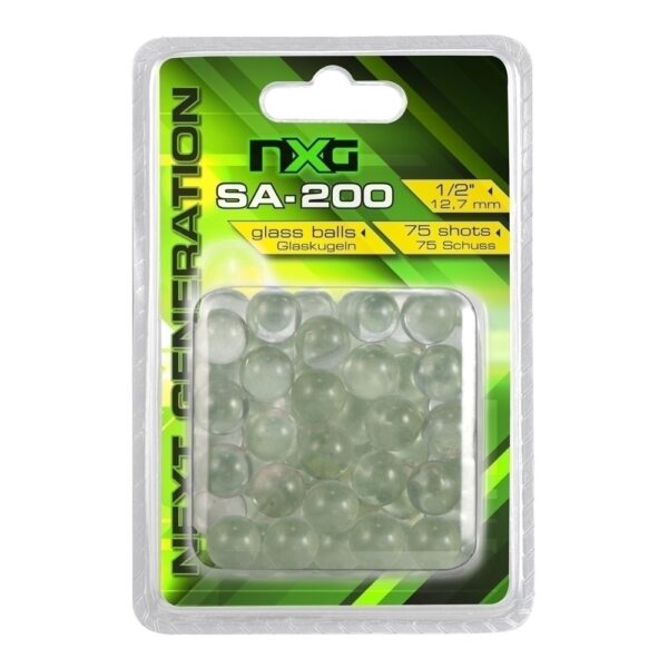 NXG SA-200 Glas Balls Glaskugeln in 12,7mm Stk.75 für Zwillen