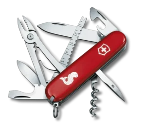 Victorinox Angler Taschenmesser mit 19 Funktionen in rot