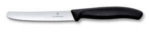 Victorinox Brotzeitmesser / Tomatenmesser in Schwarz