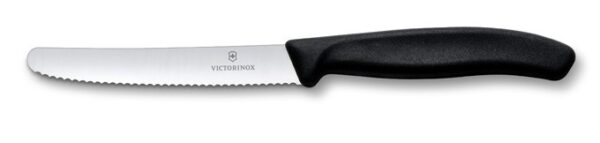 Victorinox Brotzeitmesser / Tomatenmesser in Schwarz