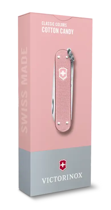 Victorinox Classic SD Alox Cotton Candy Taschenmesser für den Schlüsselbund in pink – Bild 4