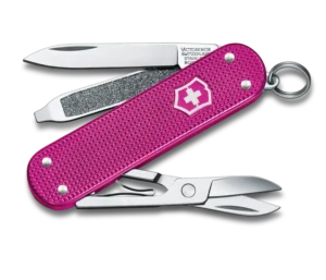 Victorinox Classic SD Alox Flamingo Party Taschenmesser für den Schlüsselbund in rosa