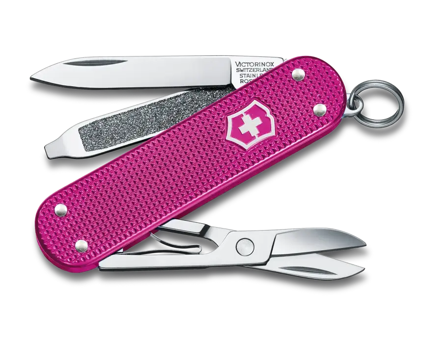 Victorinox Classic SD Alox Flamingo Party Taschenmesser für den Schlüsselbund in rosa