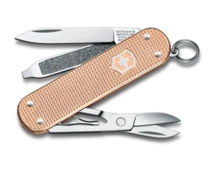 Victorinox Classic SD Alox Fresh Peach Taschenmesser für den Schlüsselbund in orange
