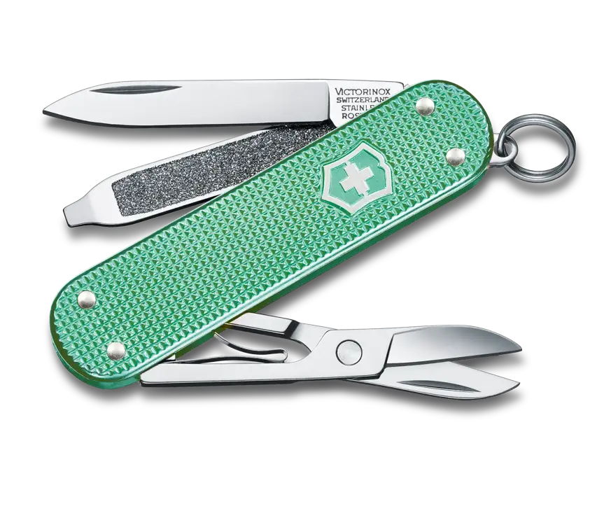 Victorinox Classic SD Alox Minty Mint Taschenmesser für den Schlüsselbund in Grün