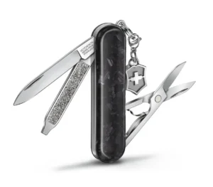 Victorinox Classic SD Brilliant Carbon Taschenmesser mit 5 Funktionen