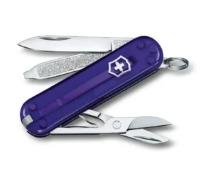 Victorinox Classic SD Taschenmesser mit 7 Funktionen in Lila transparent