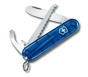 Victorinox Kindermesser mit 9 Funktionen in Blau transparent