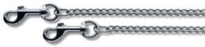 Robuste Metall Messerkette, vernickelt, 38cm