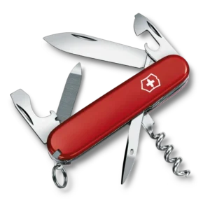 Victorinox Sportsman Taschenmesser mit 13 Funktionen in rot