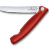 Victorinox Swiss Classic faltbares Gemüse- / Brotzeitmesser mit rot Griffschalen – Bild 3